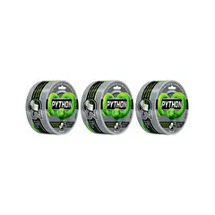PYTHON - Pack 3 Cinta Multiuso GRIS De Alta Resistencia 48mmx9m Duct Tape