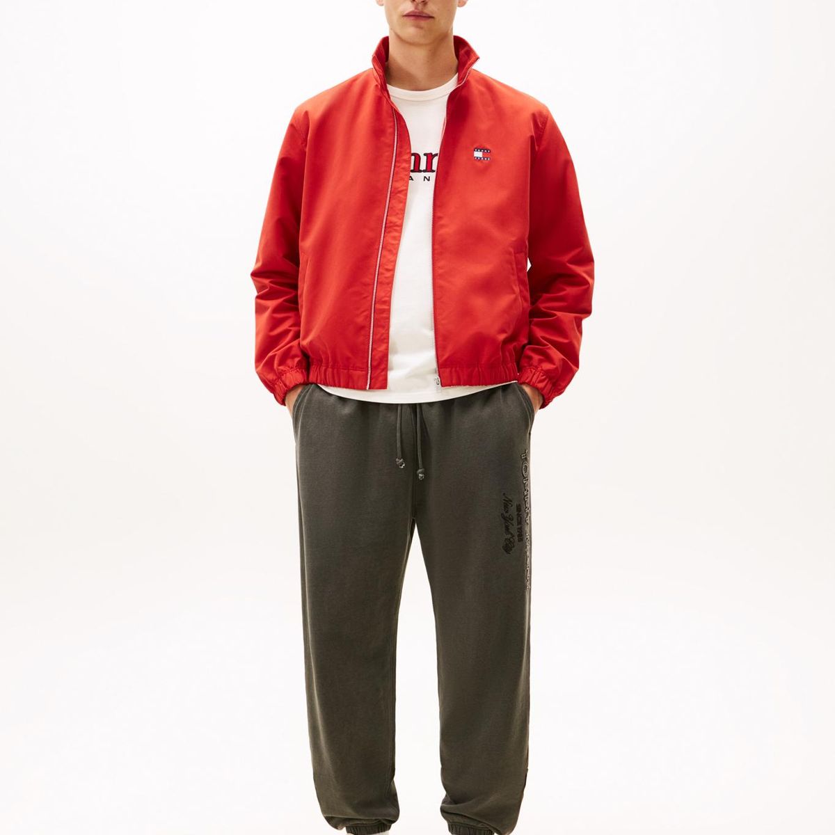 TOMMY HILFIGER - Joggers Classic Con Logo Tonal Gris Tommy Jeans