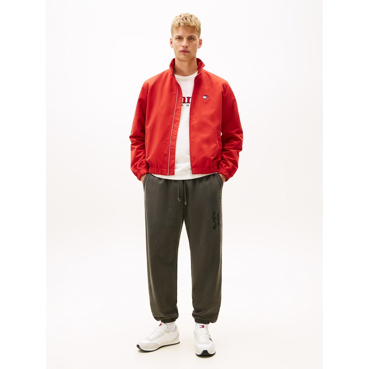 TOMMY HILFIGER - Joggers Classic Con Logo Tonal Gris Tommy Jeans