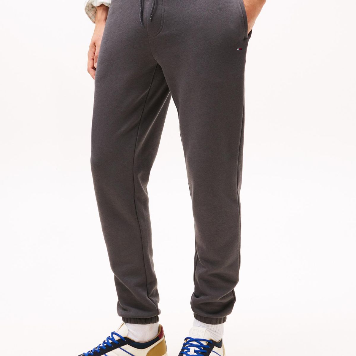 TOMMY HILFIGER - Joggers Con Logo Bordado Slim Fit Gris Tommy Jeans