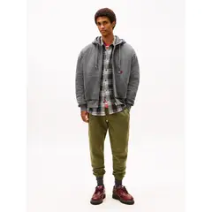 TOMMY HILFIGER - Joggers Con Logo Bordado Slim Fit Verde Tommy Jeans