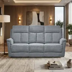 MSA MUEBLES SANTA ANA - Sofá Reclinable 3 Cuerpos Turín