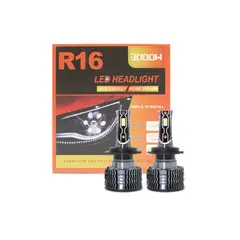 GENERICO - Pack Luces Turbo Led R16 3000w 30.000 Lúmenes Autos Camión H4