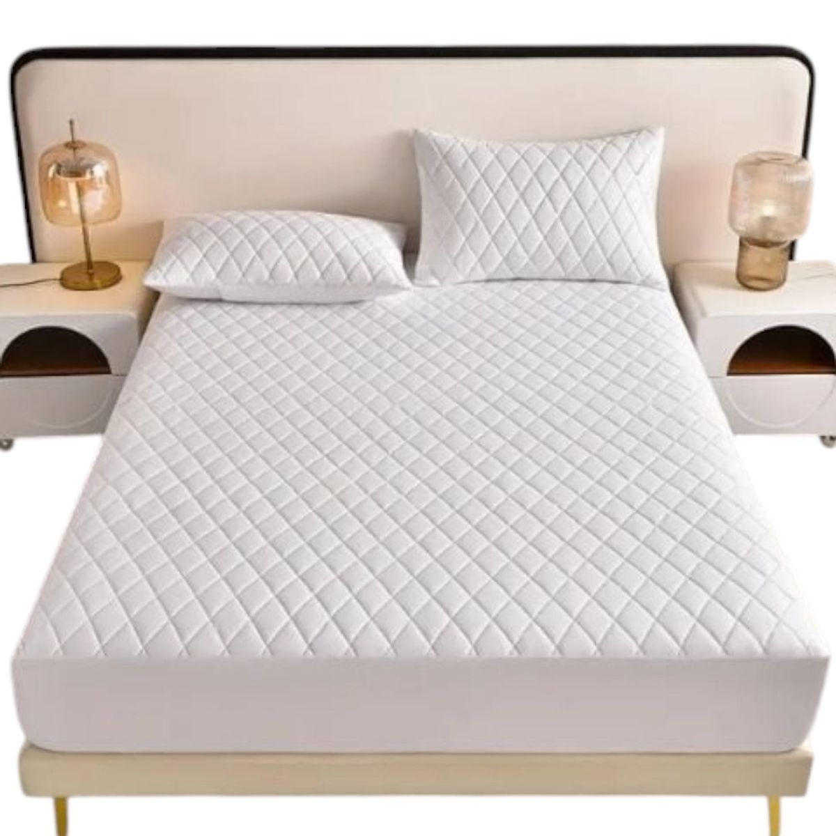 GENERICO - Cubre Colchon Impermeable Super King + 2 Fundas Almohadas