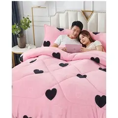 GENERICO - Cobertor Invierno PLUSH Con Diseño corazones 3D . - & Chiporro RSS