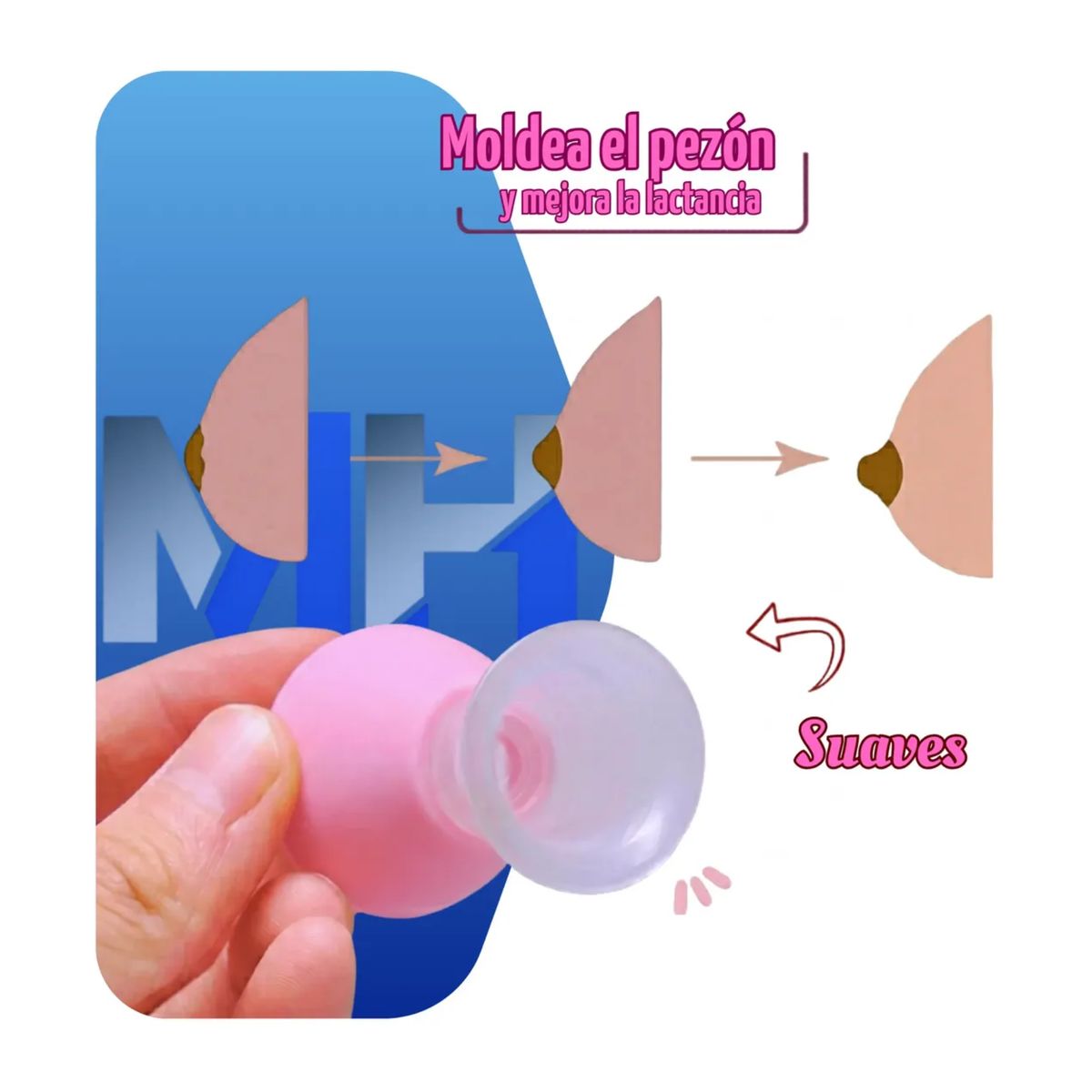 PIGEON - Formador De Pezon Con Estuche Pigeon Rosa Libre Bpabps