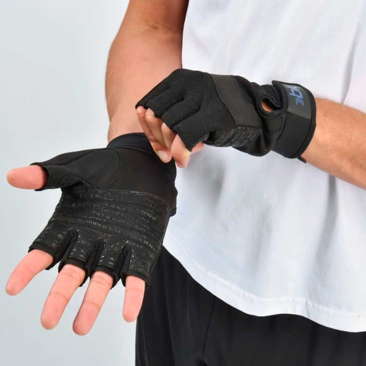 BLU FIT - Guantes Para Pesas Hombre Blu Fit Azul
