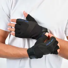 BLU FIT - Guantes Para Pesas Hombre Azul