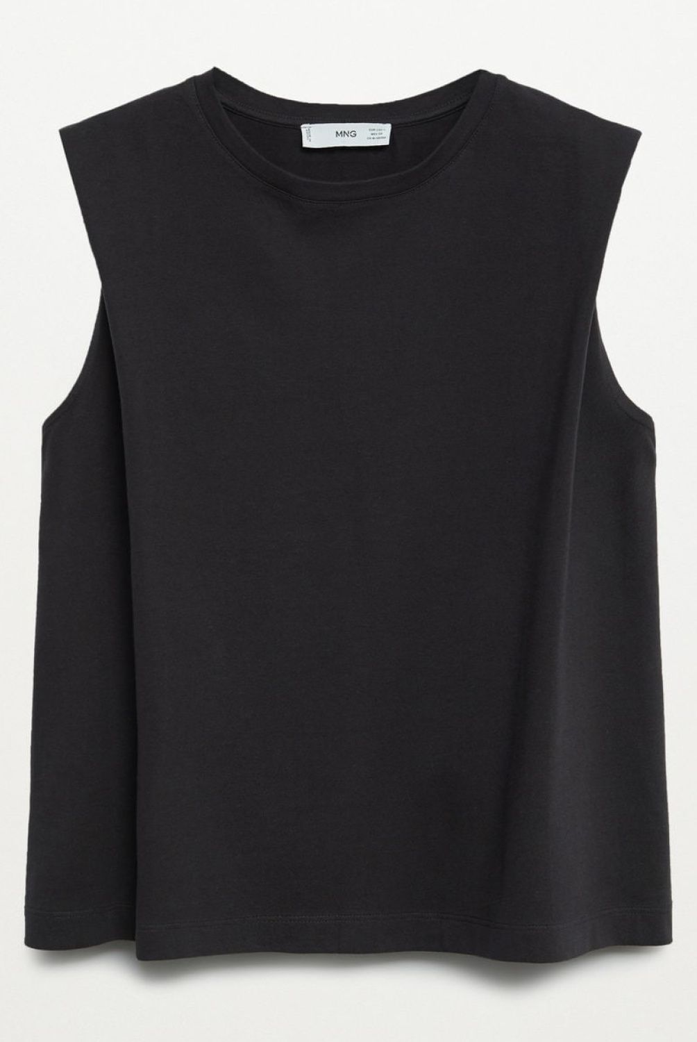 MANGO - Polera Sin Mangas 100% Algodón Klein Mujer