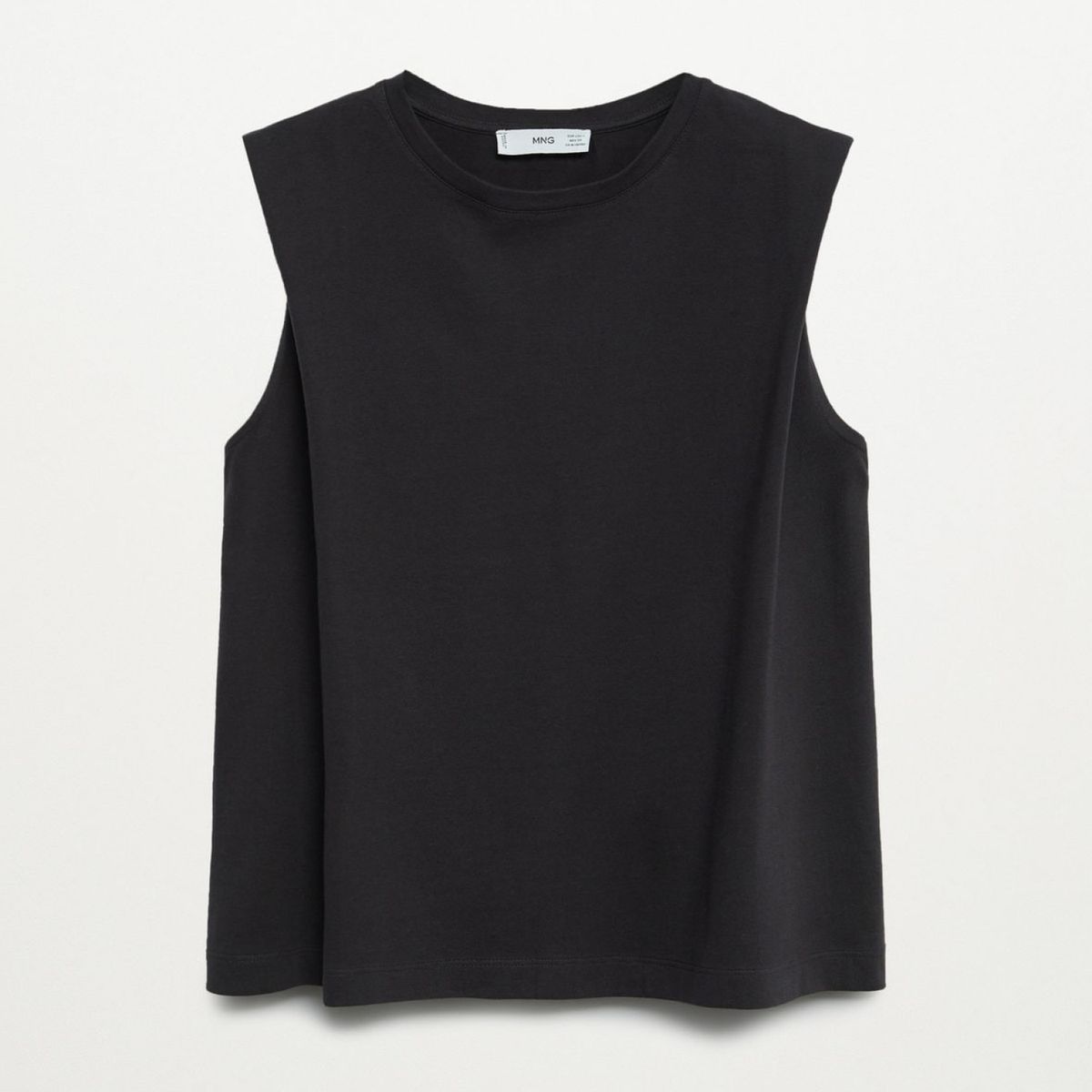 MANGO - Polera Sin Mangas 100% Algodón Klein Mujer