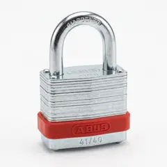 ABUS - Candado Acero Laminado 41 40 Rojo