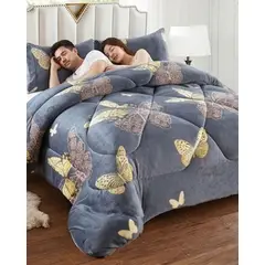 GENERICO - Cobertor Invierno PLUSH Con Diseño mariposas doradas 3D . - & Chiporro RSS