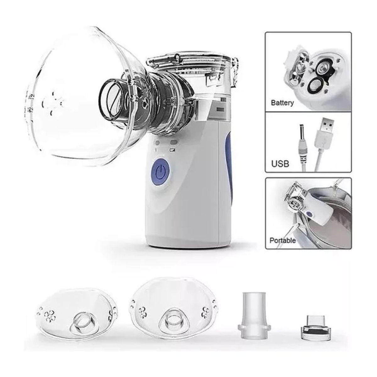 GENERICO - Nebulizador Portátil Terapia Niños Y Adultos Usb