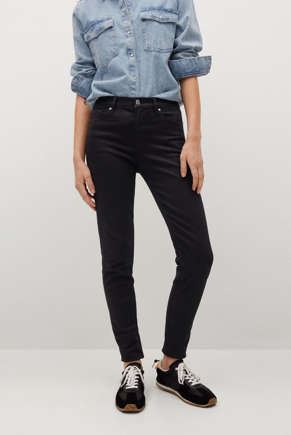 MANGO - Mango Jeans Skinny Tiro Medio Elsa Mujer