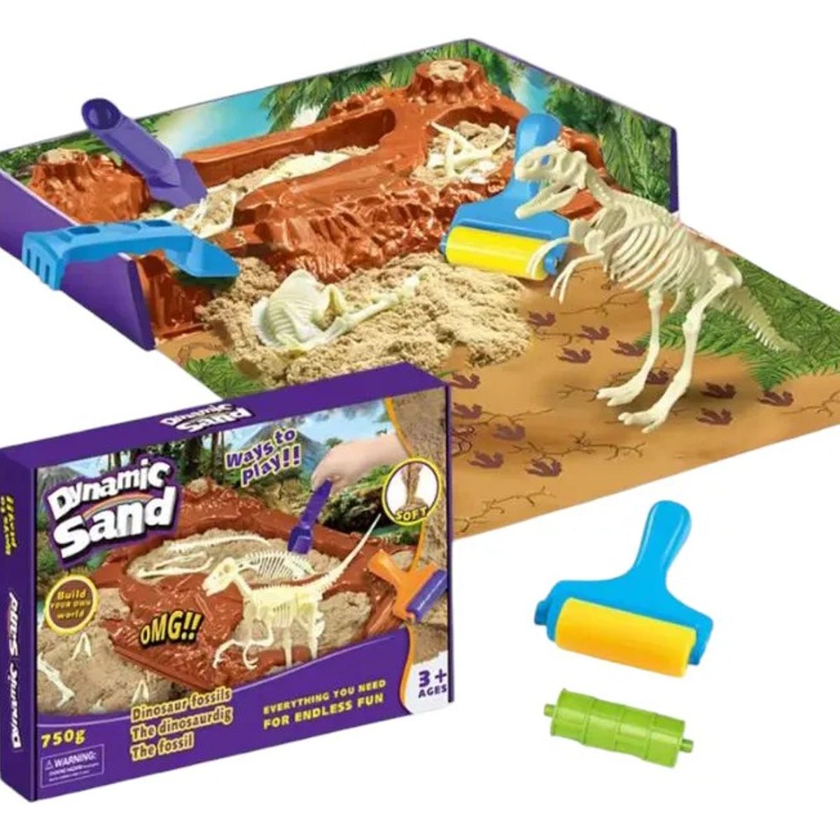 GENERICO - Masas Y Plastilinas Dinosaurio Excavación Moldeable