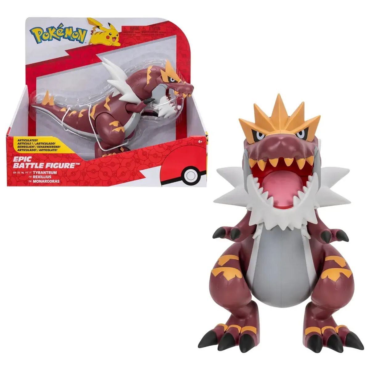 POKEMON - Figura Pokémon Tyrantrum Battle Figure 30 cm Articulada