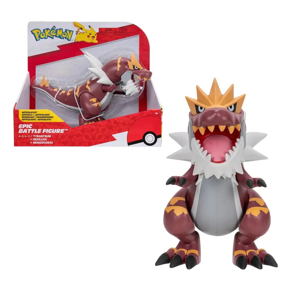 POKEMON - Figura Pokémon Tyrantrum Battle Figure 30 cm Articulada