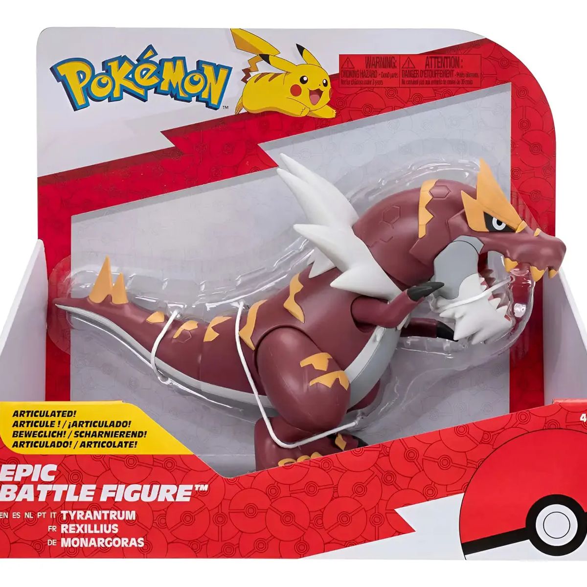 POKEMON - Figura Pokémon Tyrantrum Battle Figure 30 cm Articulada