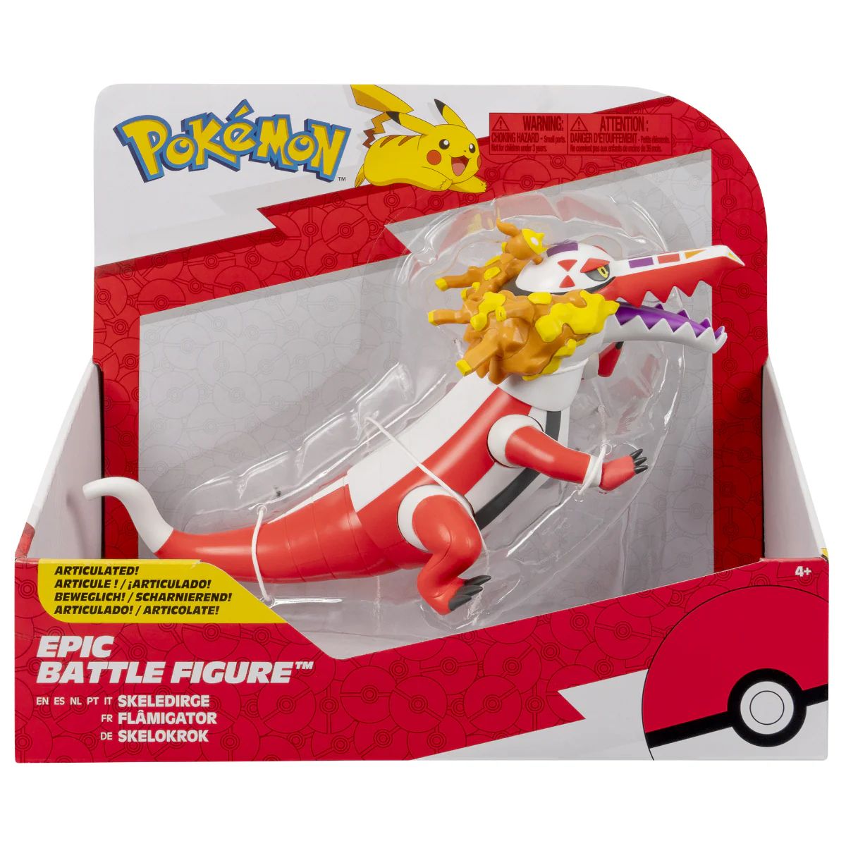 POKEMON - Figura Pokémon Skeledirge Battle Figure 30 cm Articulada