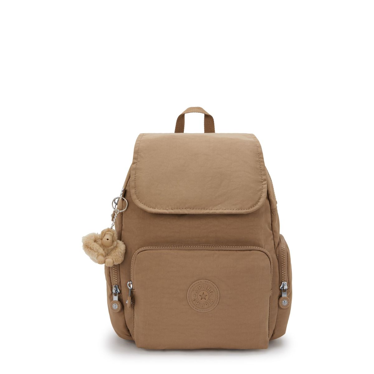 KIPLING - Mochila Mujer Kipling City Zip S Beige