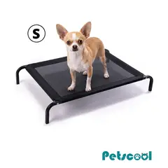 KIDSCOOL - Cama Elevada Mascotas Talla S 68x55 cm Soporta Perro y Gato 15kg