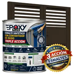 EPOXY - ESMALTE SINTETICO - CONVERTIDOR OXIDO - 1-16 GALÓN - GRIS MARRÓN