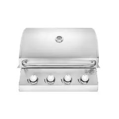 BBQ HOUSE - Parrilla a gas empotrable 4 quemadores para gas licuado