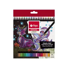 FILGO - LAPICES DE COLORES DE MADERA  24 SURTIDO