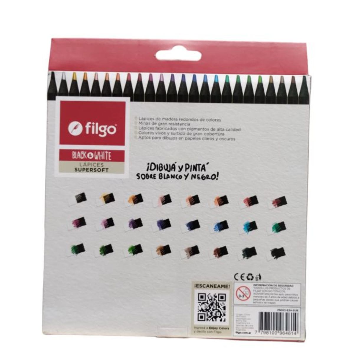 FILGO - LAPICES DE COLORES DE MADERA   24 SURTIDO