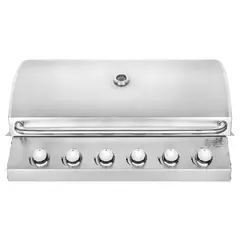 BBQ HOUSE - Parrilla a gas empotrable 6 quemadores para gas licuado