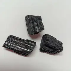 GENERICO - Set 3 Turmalina Negra, Roca Protección De Bolsillo. Peso 25 a 30 gr.