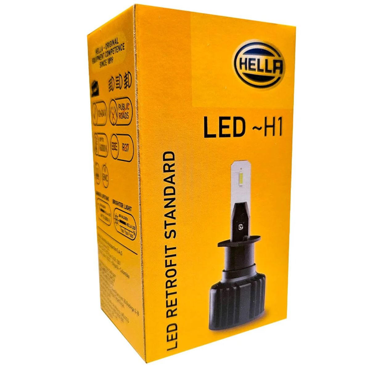 HELLA - Hella ampolletas Led auto H1 Cool White 6500k Faros Delanteros