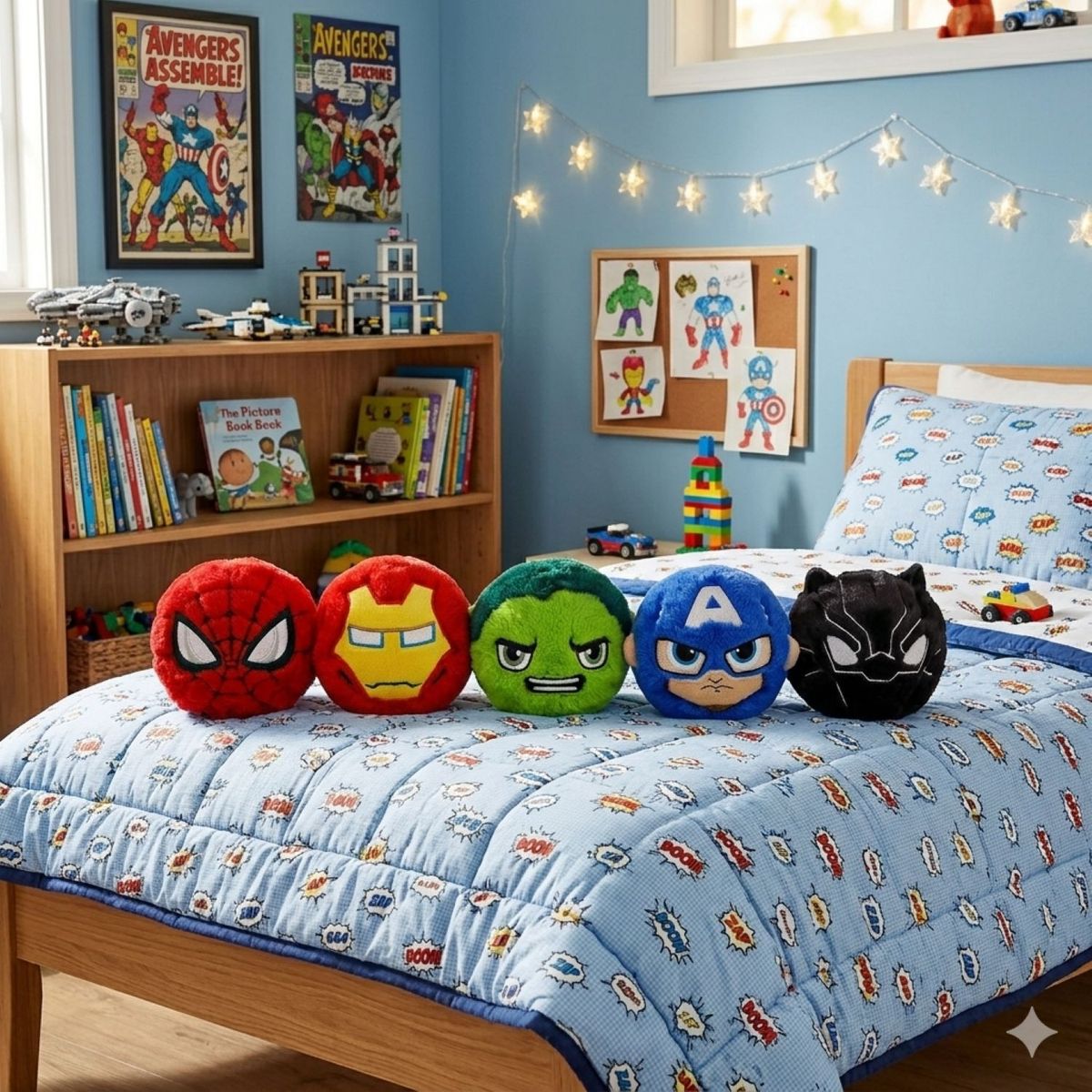 BOING TOYS - Pack 5 Peluches Ty Marvel Bouncers Originales Avengers