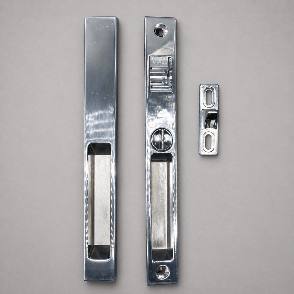 GENERICO - Set 2 Cierre Pestillo Lateral Open Lock Doble - Seguro para Ventana de Aluminio