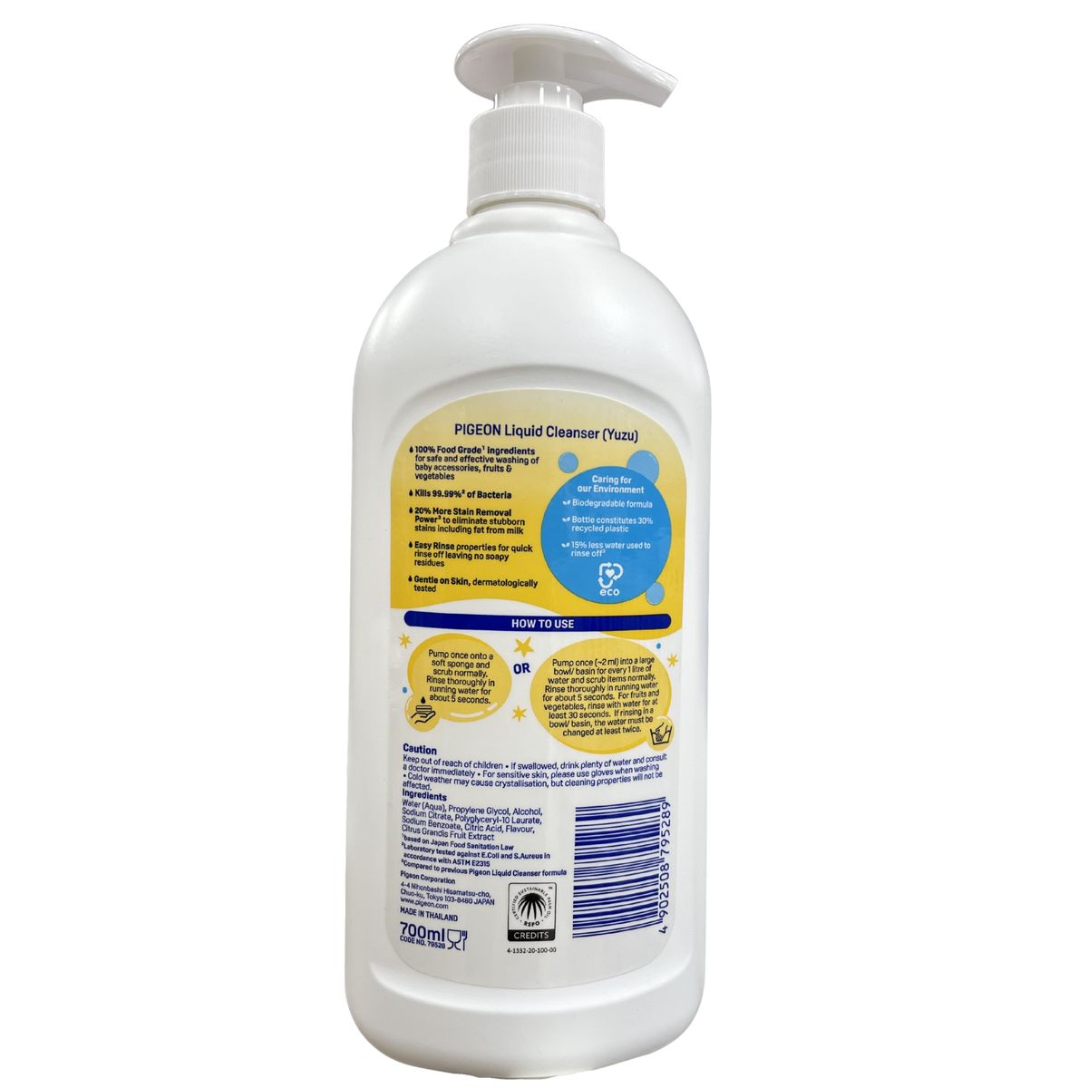 PIGEON - Limpia Biberones mamadera Pigeon 700ml con Dosificador