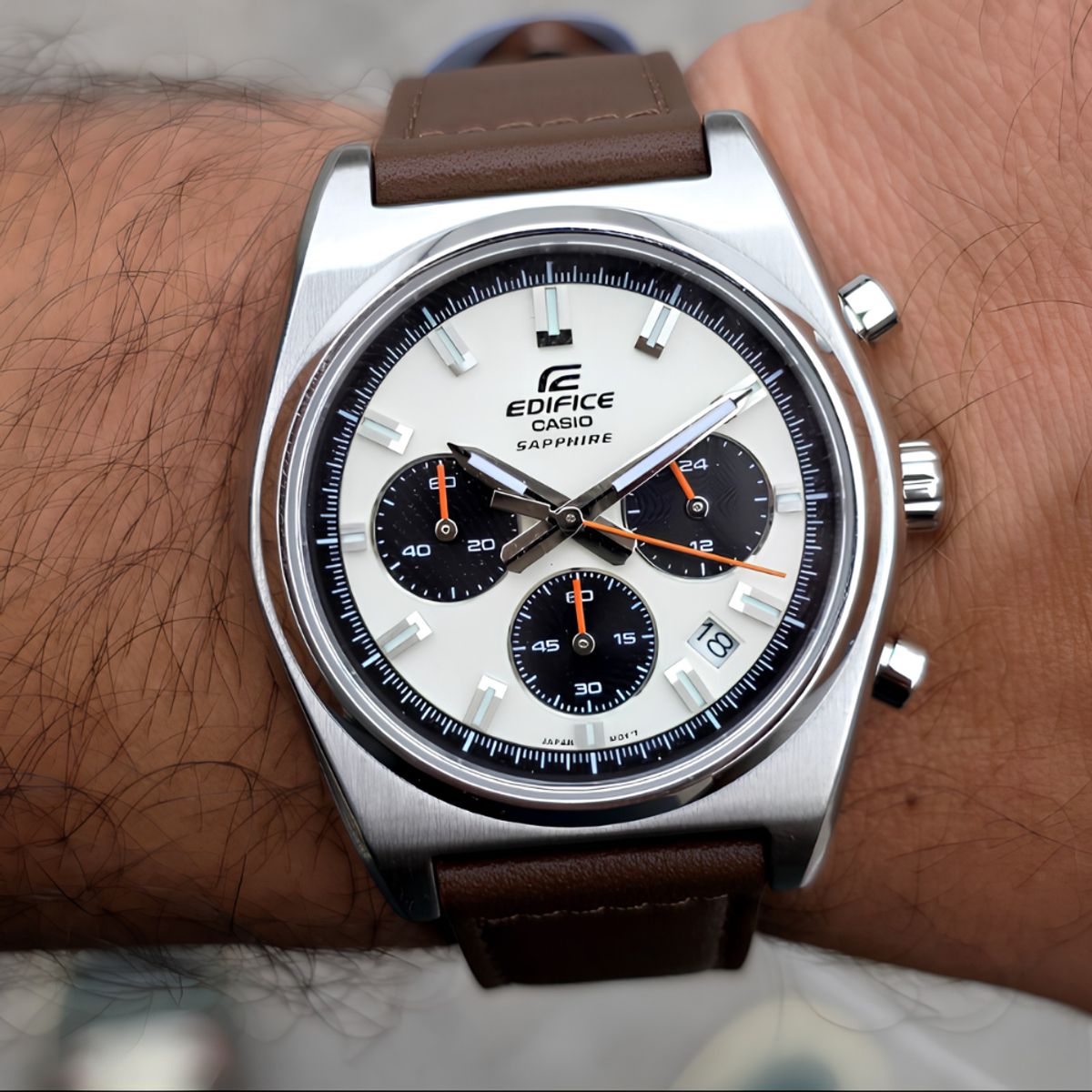 CASIO - RELOJ CASIO EDIFICE EFB-730L-7AVUDF PLATEADO CRONÓGRAFO HOMBRE