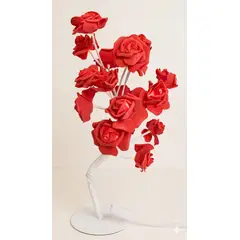 GENERICO - Lámpara de Mesa Decorativa LED en forma de Árbol de Rosas