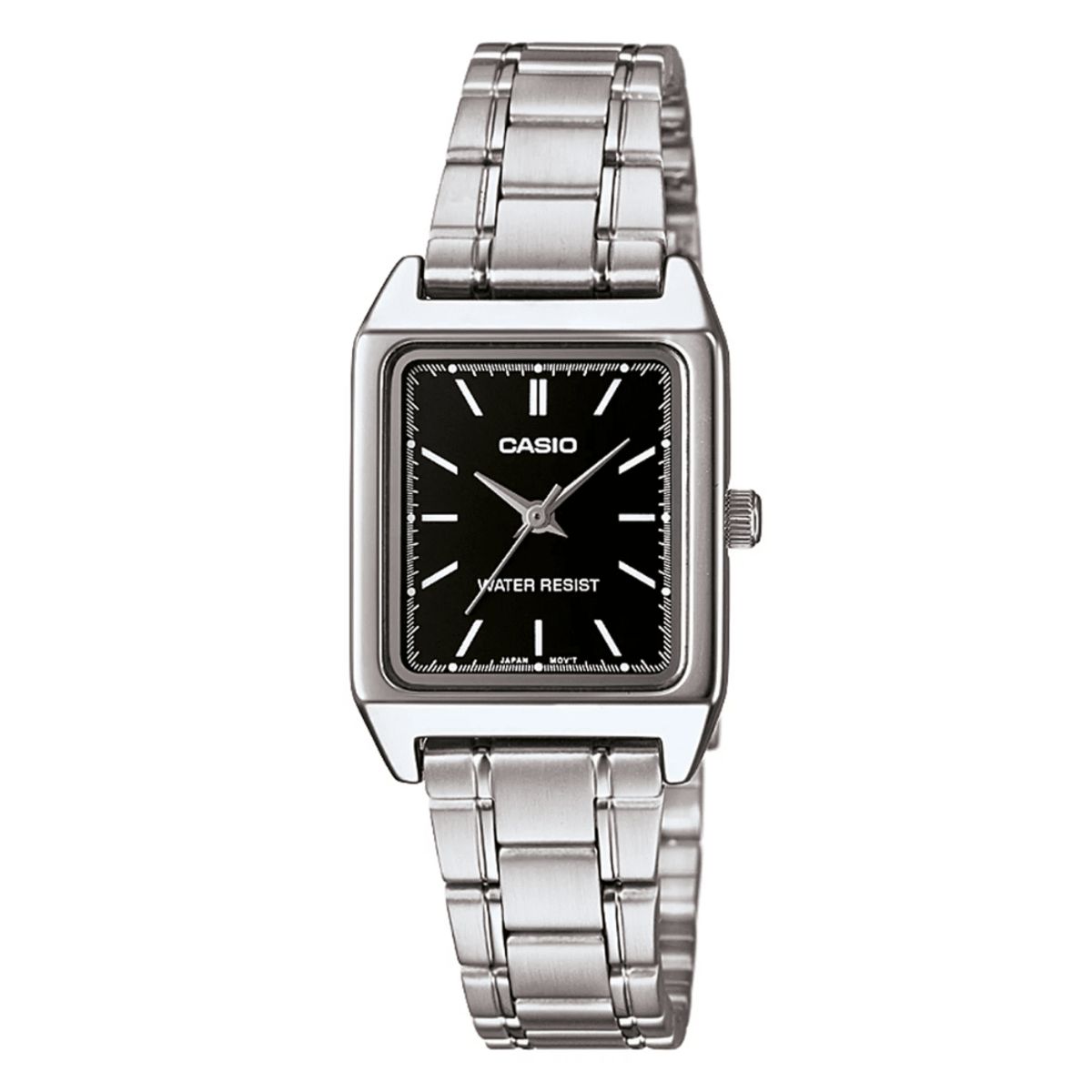 CASIO - RELOJ CASIO TANK LTP-V007D-1EUDF PLATEADO NEGRO MUJER CLASICO