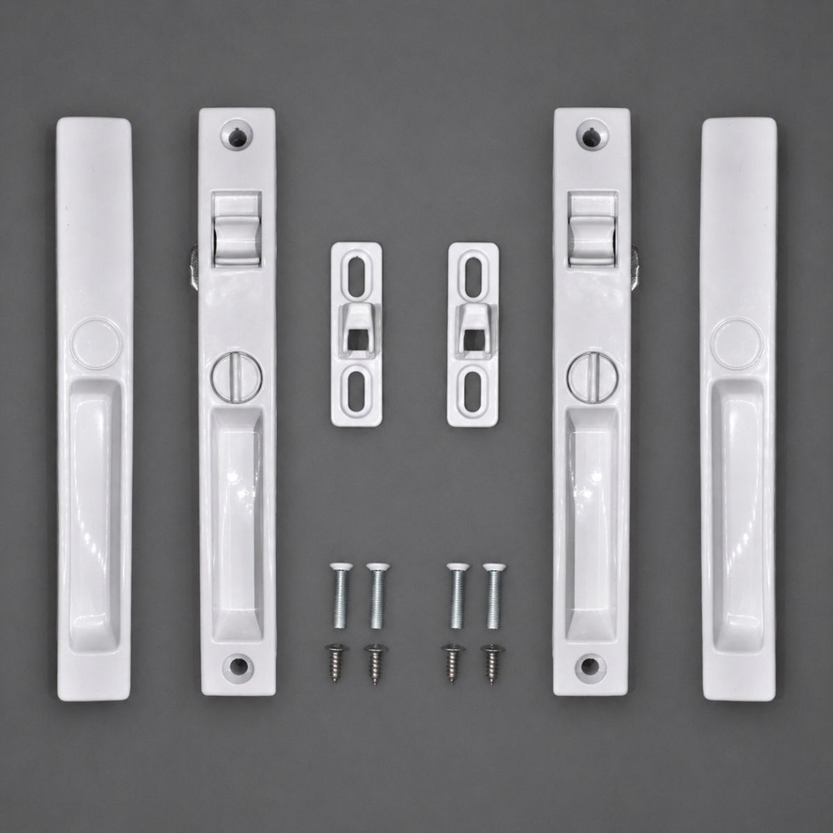 GENERICO - Set 2 Cierre Pestillo Lateral Open Lock Doble - Seguro para Ventana de Aluminio
