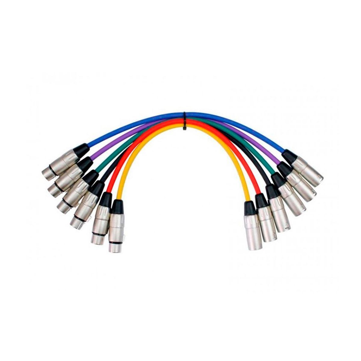 KIRLIN - Set de Cables Patch Micrófono XLR-XLR 1 Metro Kirlin MP6480 MC