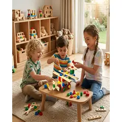 GENERICO - Set de Construcción de Madera Didáctico 3D