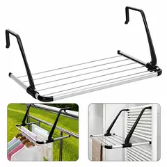 MOVI - Tendedero Plegable de Acero Inoxidable para Balcón, Ventana y Radiador