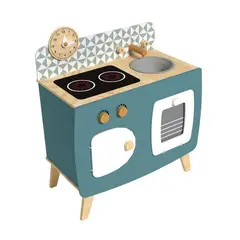 GAME POWER - Cocina De Madera Azul + Accesorios 59x32x66cm Gamepower