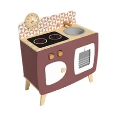 GAME POWER - Cocina De Madera Burdeo + Accesorios 59x32x66 cm Gamepower