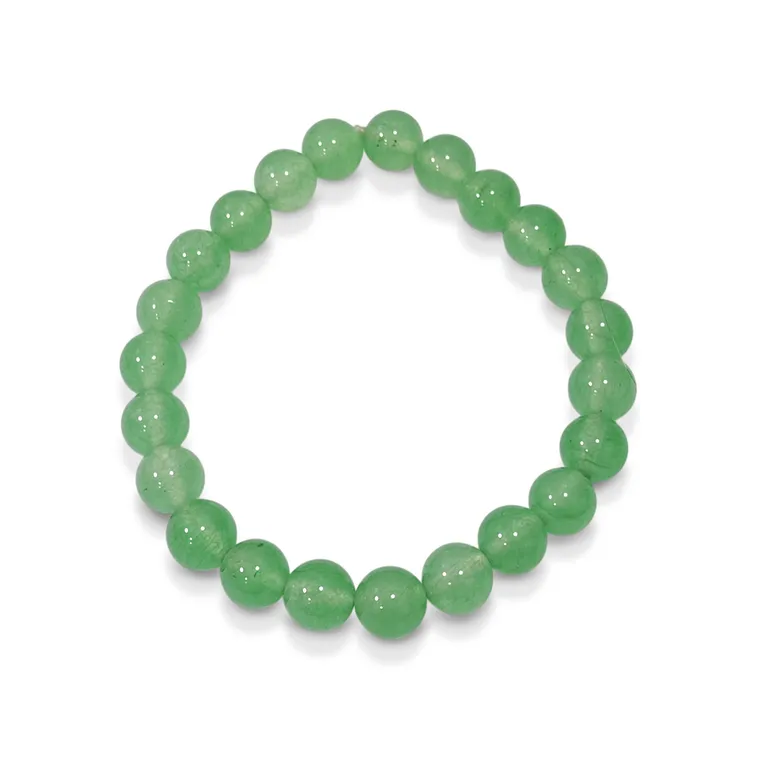 Pulsera Jade 8mm Elasticada Jade TALLA UNICA