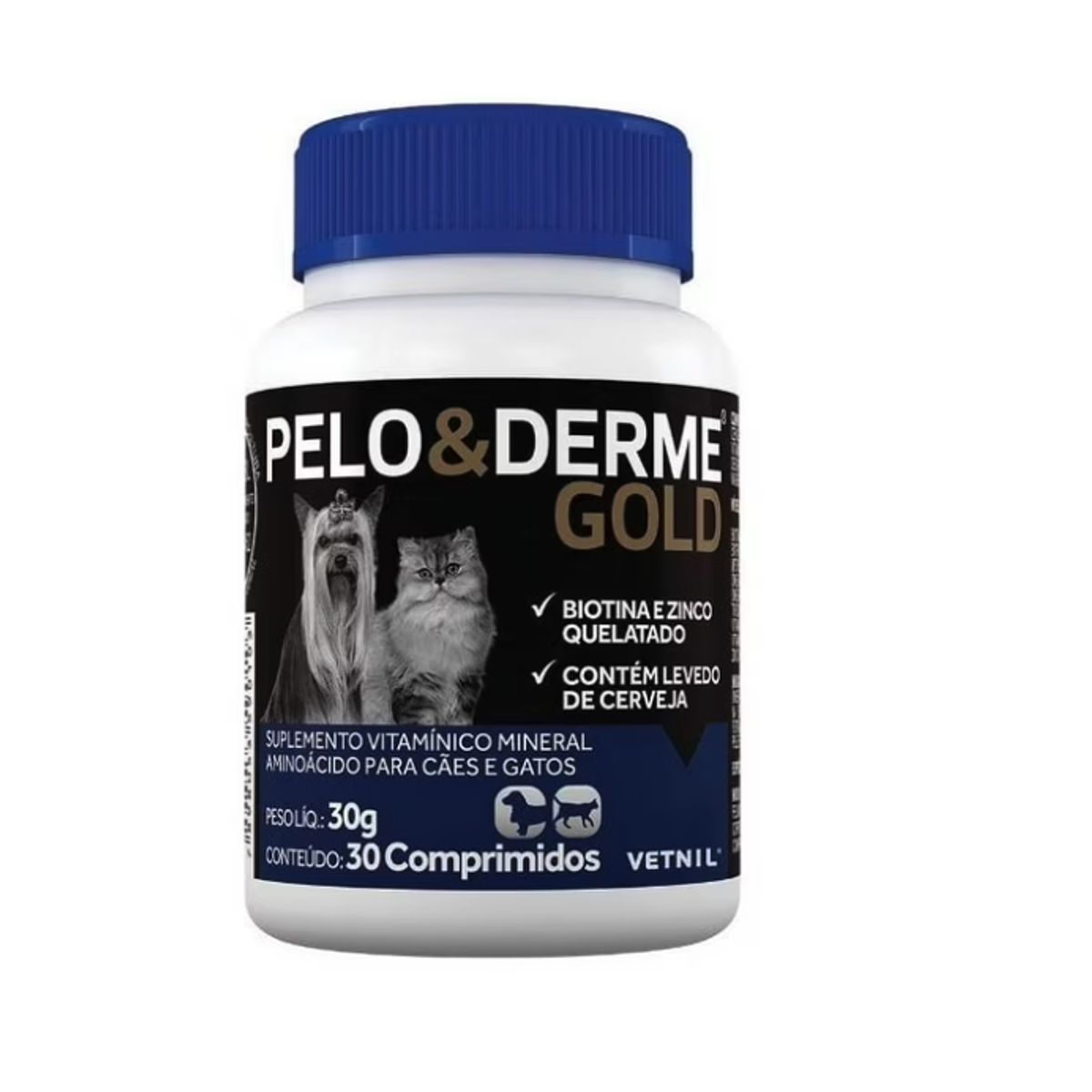 GABRI - Suplemento Pelo & Derme Gold Perros Y Gatos 30comprimidos Np
