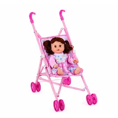 GENERICO - Cochecito Coche Plegable Muñeca Bebe Juguete Juego Niñas