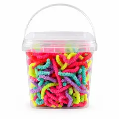 GENERICO - Squishy Gusanos Magicos Sensorial Multicolor