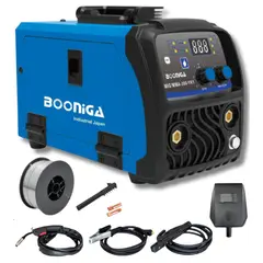 GENERICO - Soldadora Inverter Mig Tig Arco 300 Amp. + Alambre - Booniga