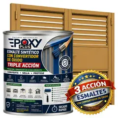 EPOXY - ESMALTE SINTETICO - CONVERTIDOR OXIDO - 1-8 GALÓN - MARRÓN BEIGE